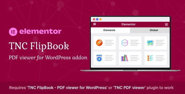 Elementor - TNC FlipBook - PDF viewer for WordPress Addon