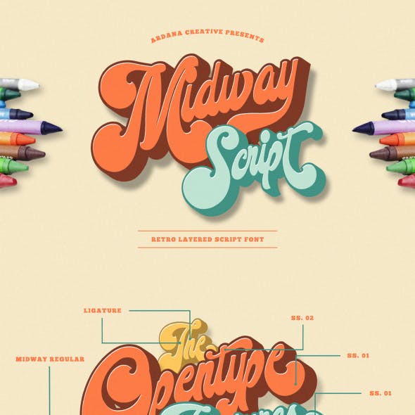 Midway - Retro Font