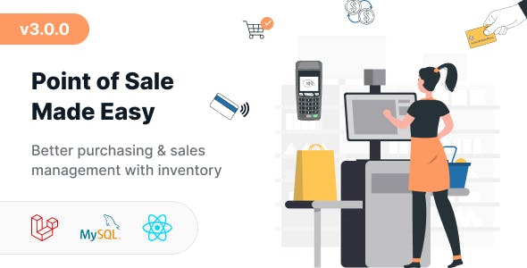 POS - Ultimate POS system with Inventory Management System - Point of Sales - React JS - Laravel POS