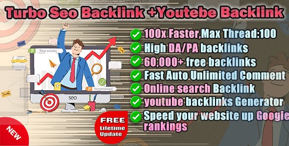Turbo Seo backlink+Youtube Backlink Generator