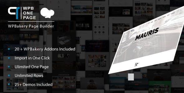 WPB One Page Builder - Addons for WPBakery