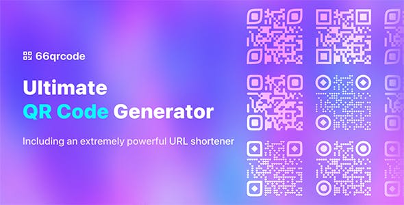 66qrcode - Ultimate QR Code Generator & URL Shortener (SAAS)