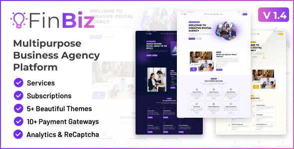 FinBiz - Multipurpose Business Agency Platform